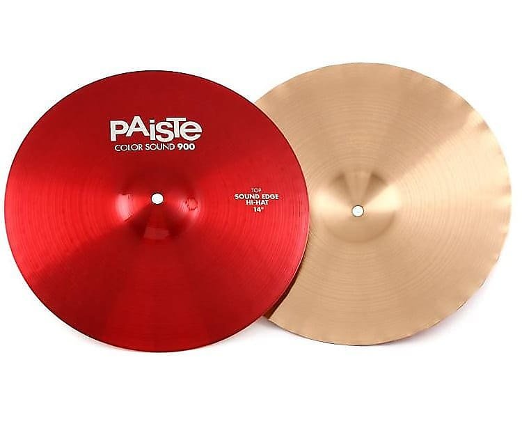 Cymbales Paiste 14" Color Sound 900 Red Sound Edge Hi-Hat (paire) *EN STOCK*